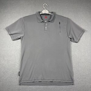 SCOTTeVEST Polo Shirt Mens XL Gray TEC Zip Pocket Soft Golf Performance